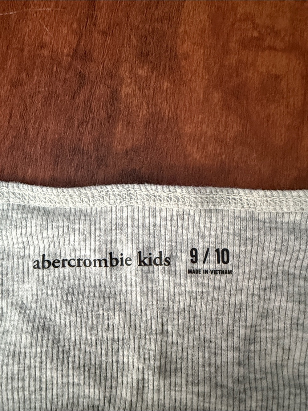 Abercrombie And Fitch Girls Long Sleeve Lace Trim Square Neck Top Size 9/10