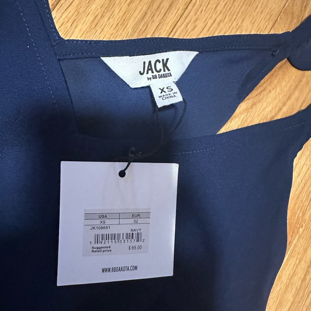 NWT Jack by BB Dakota Navy Blue Women’s Dress Size XS