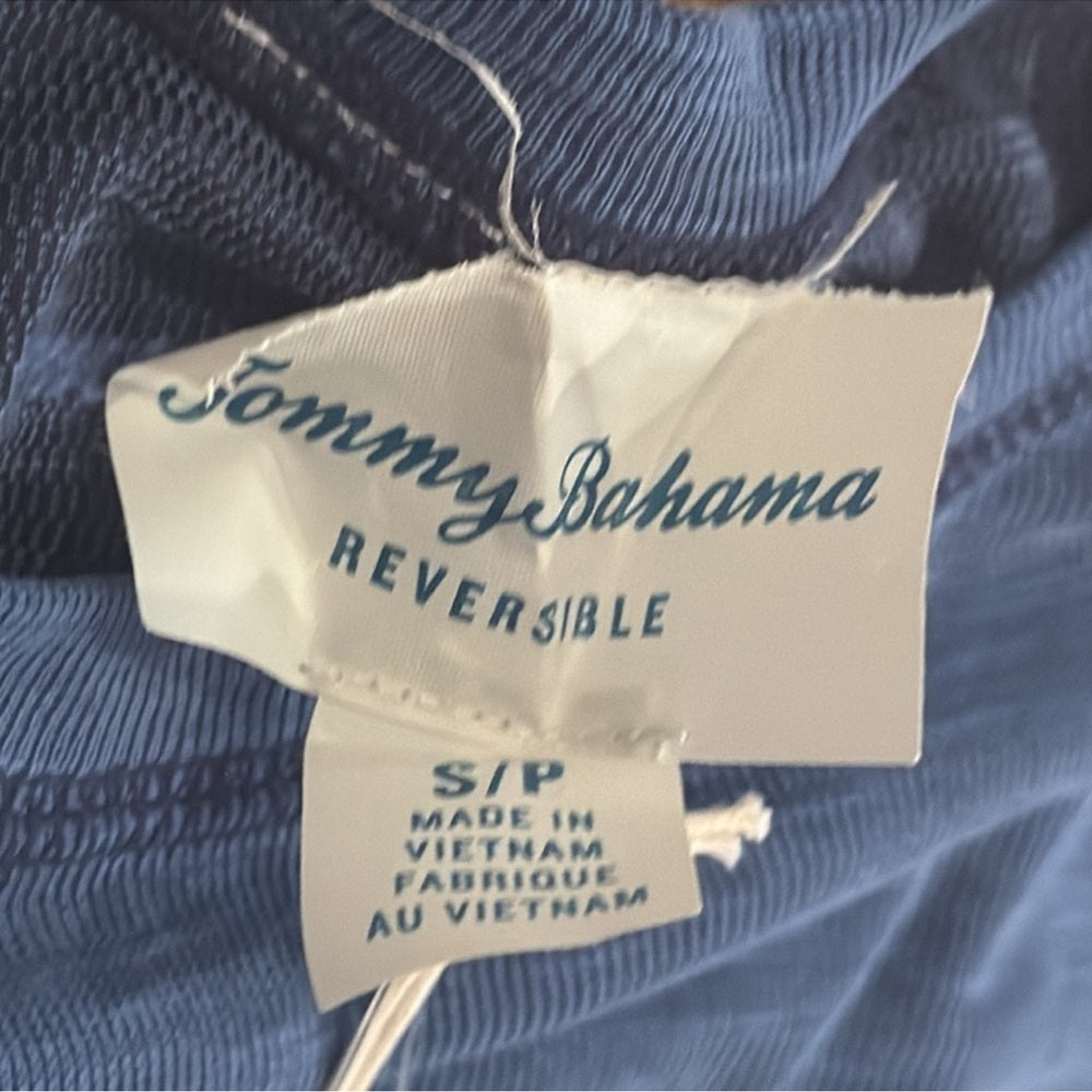 NWT Tommy Bahama Men’s Blue Reversible Long Sleeve Size Small