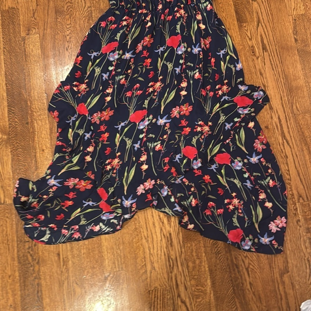 Parker Women’s Navy Floral Dress Size Medium