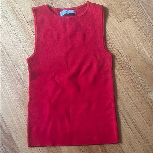 Mango Red Tank Top Women Size Small