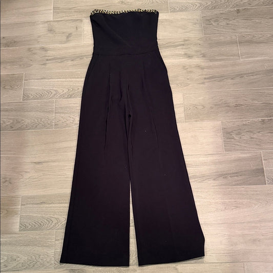Generation Love Women’s Black Strapless Jumpsuit Size 0