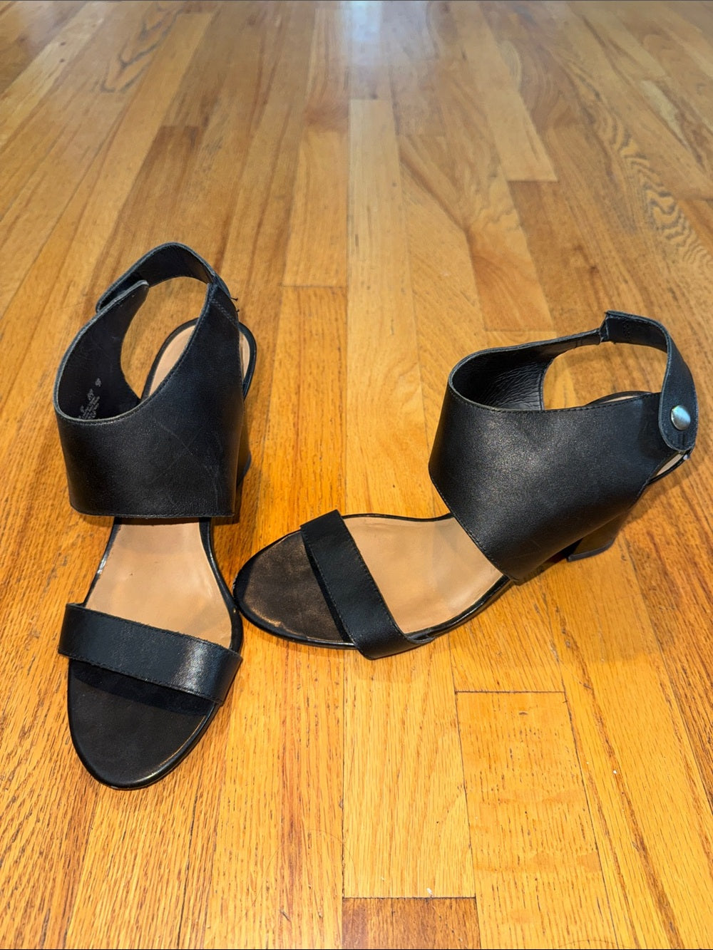 Franco Sarto Black Women’s Open-Toe Ankle Strap Sandals Women’s 10M