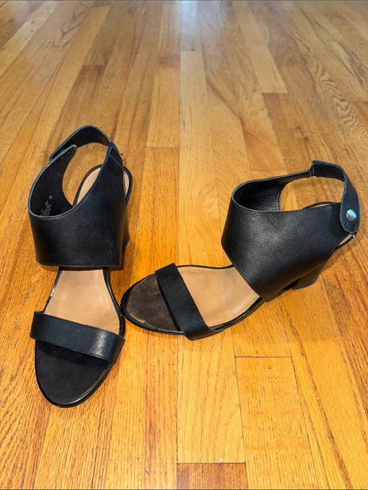 Franco Sarto Black Women’s Open-Toe Ankle Strap Sandals Women’s 10M