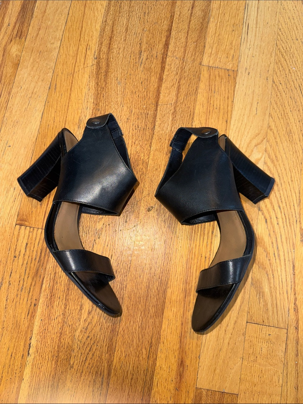 Franco Sarto Black Women’s Open-Toe Ankle Strap Sandals Women’s 10M