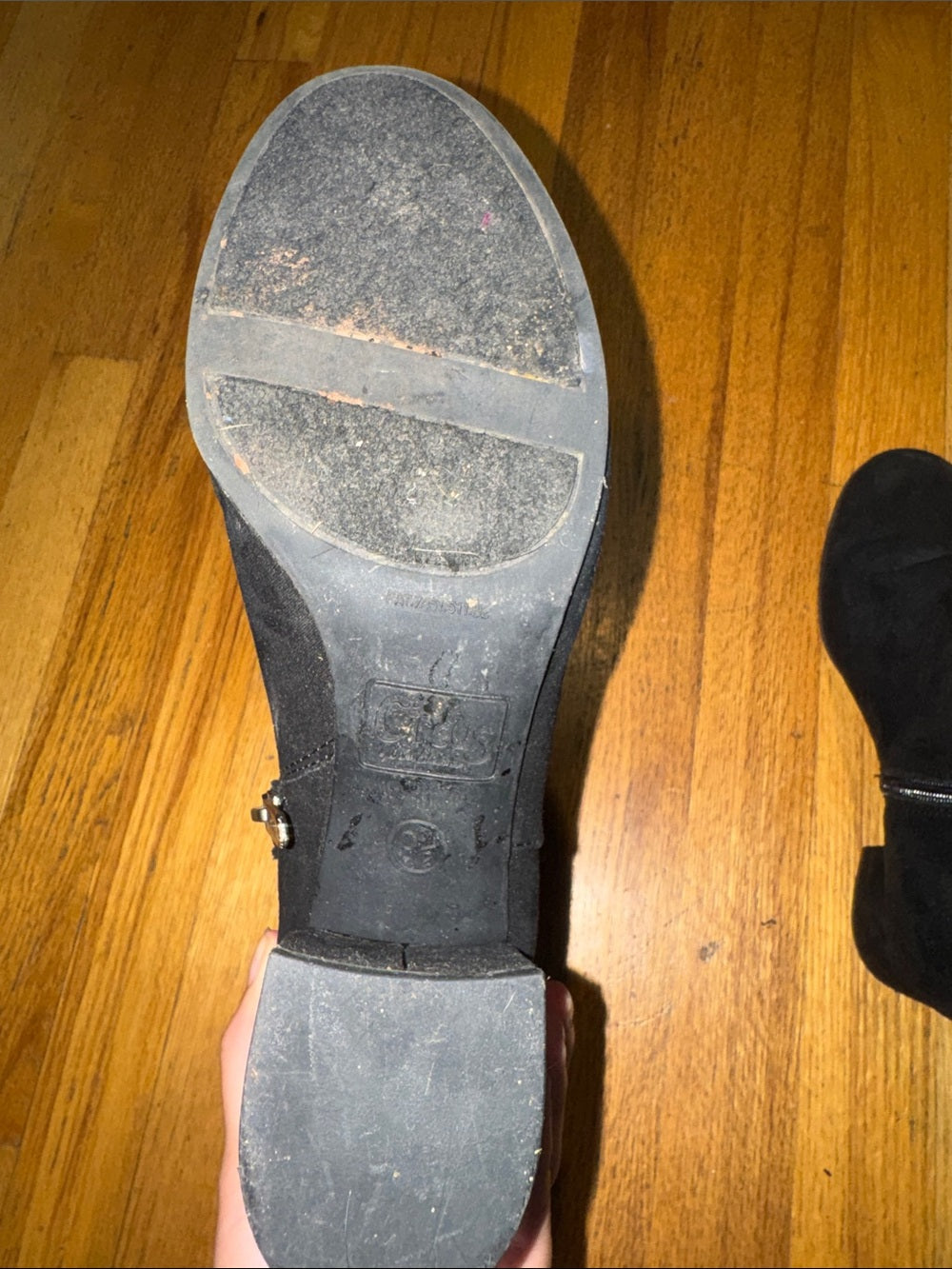 Circus By Sam Edelman Black Suede Ankle Booties with Block Heel Women’s 9.5
