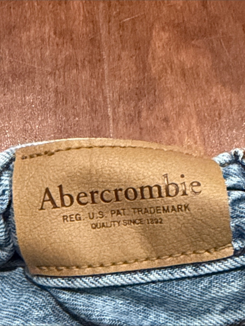 Abercrombie Girls Light Blue Women's Heart Patch Straight-Leg Jeans Size 13/14