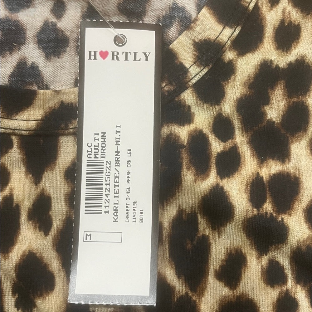 NWT Hartly Cheetah Print Women’s Long sleeve Size Medium