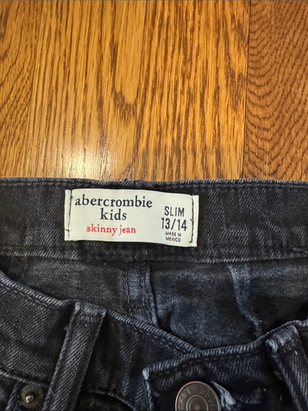 Abercrombie Kids Black Slim Jeans Size 13/14