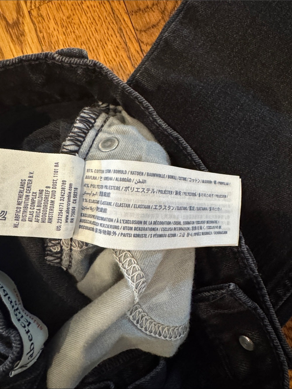 Abercrombie Kids Black Slim Jeans Size 13/14