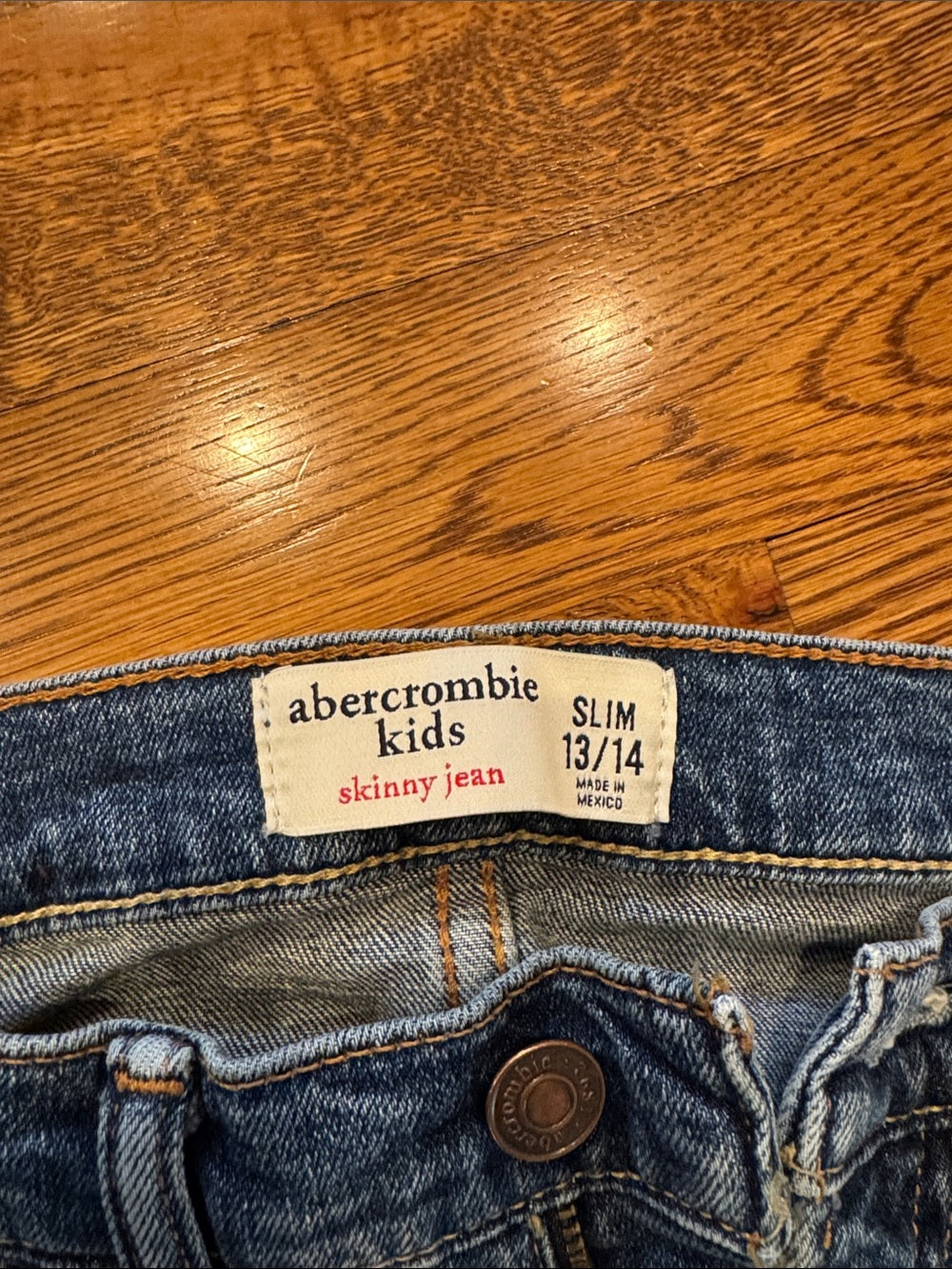 Abercrombie Kids Dark Wash Slim Fit Jeans Size 13/14