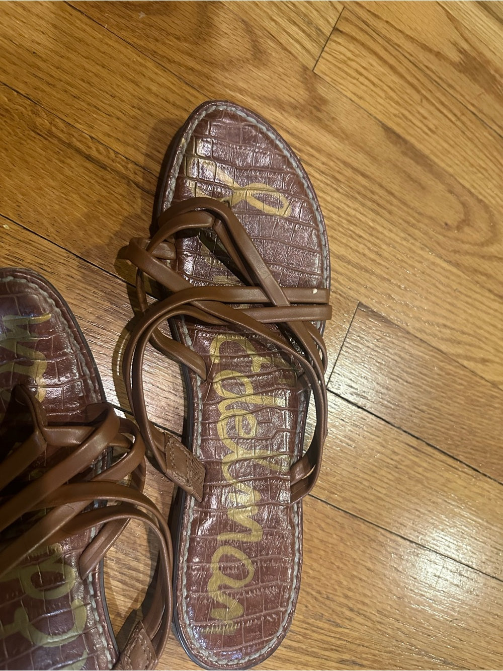 Sam Edelman Brown Multi-Strap Slide Sandals Size 10