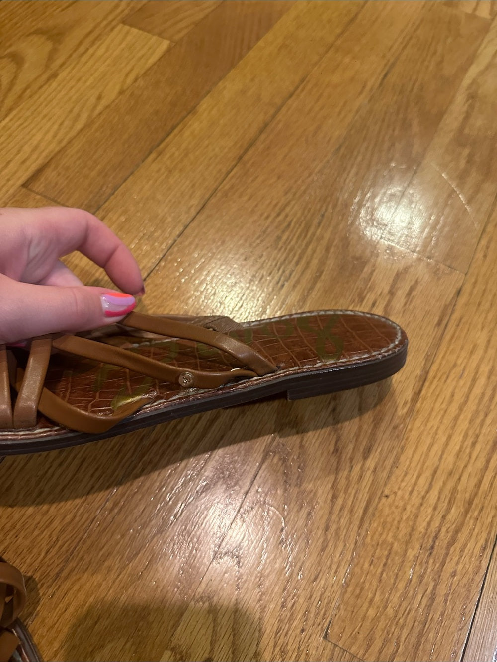 Sam Edelman Brown Multi-Strap Slide Sandals Size 10