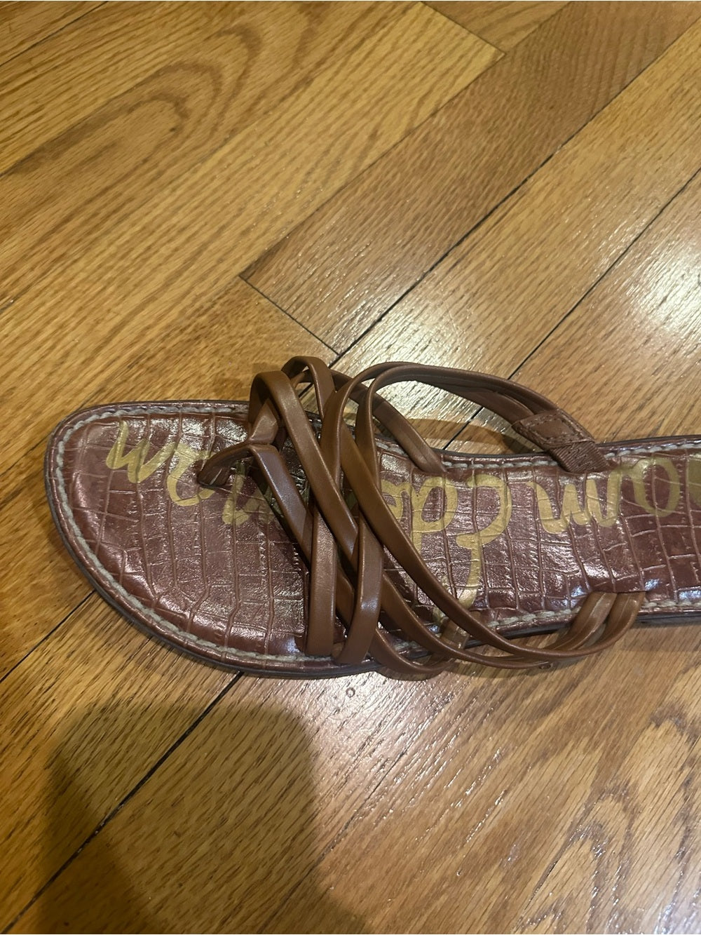 Sam Edelman Brown Multi-Strap Slide Sandals Size 10