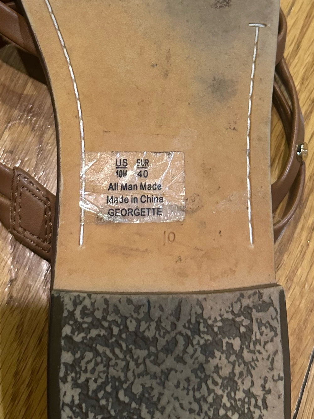 Sam Edelman Brown Multi-Strap Slide Sandals Size 10