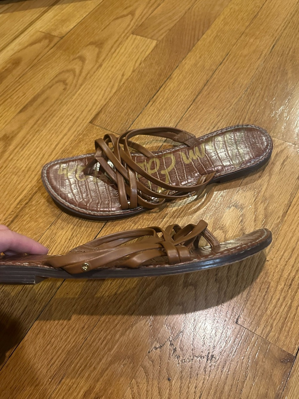 Sam Edelman Brown Multi-Strap Slide Sandals Size 10