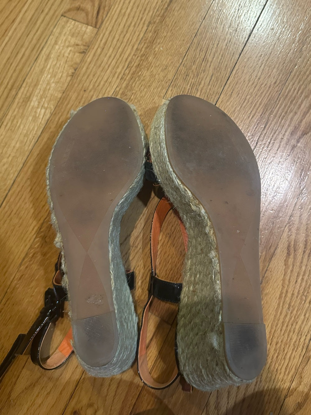 Via Spiga Black Wedge Sandals - Women's Slingback Wedges Size 10