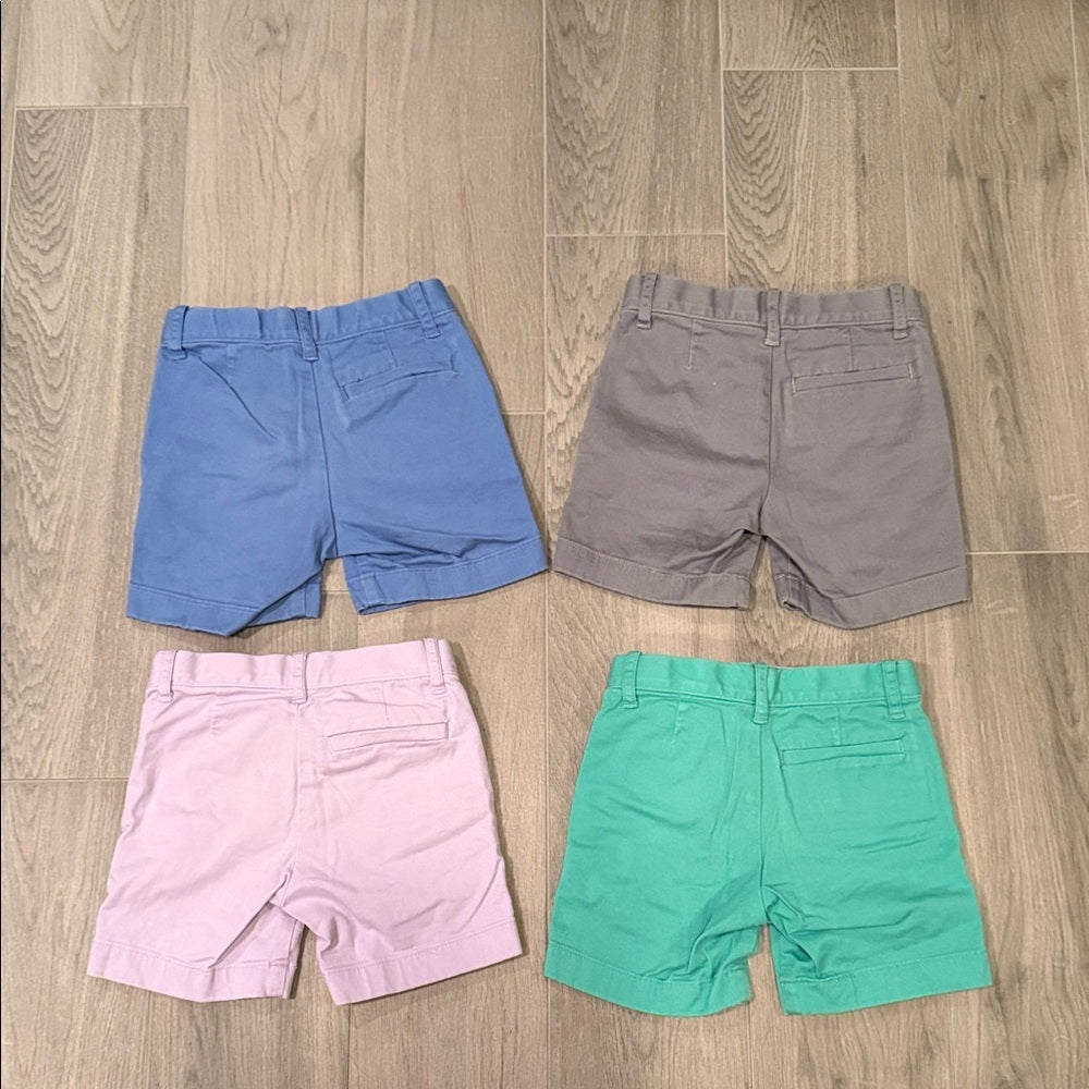 Crewcuts Boys Gray, Blue, Green, and Purple Shorts Set Size 3