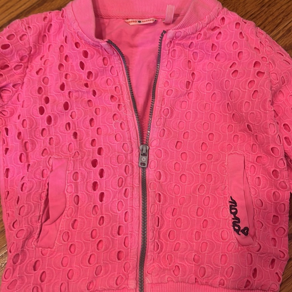 Nono Girl’s Pink Zip Up Jacket Size 5