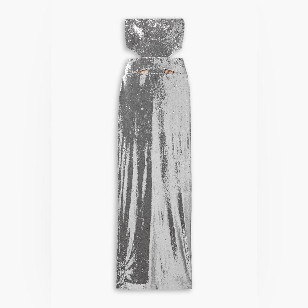 NWT ET OCHS Ava Strapless Cutout Sequin Gown Size 0