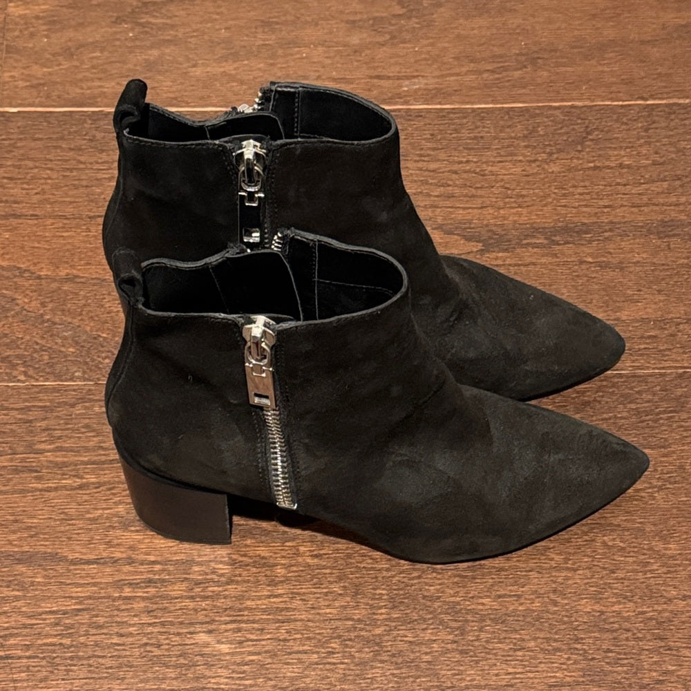 Dolce Vita Women’s Black Ankle Booties with Zipper Size 10