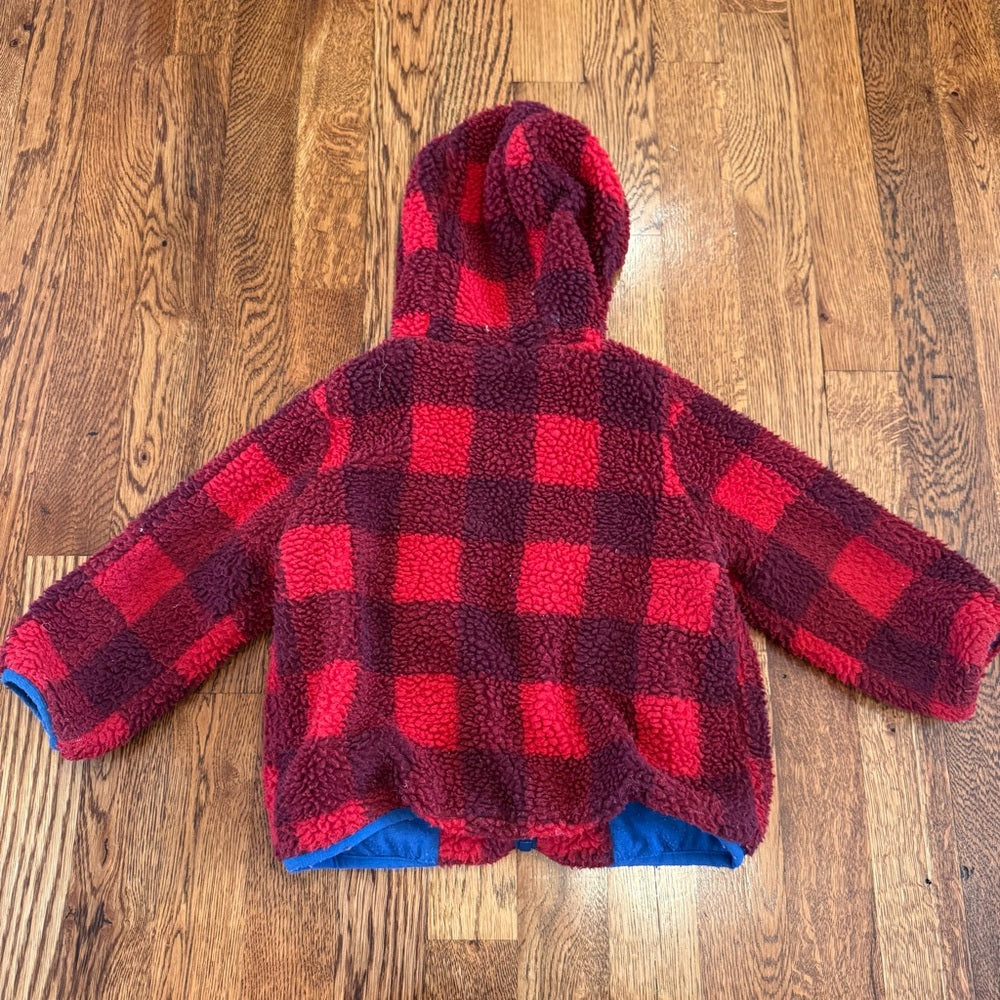 Ben Sherman Kids Red and Blue Fleece Jacket Size 18M