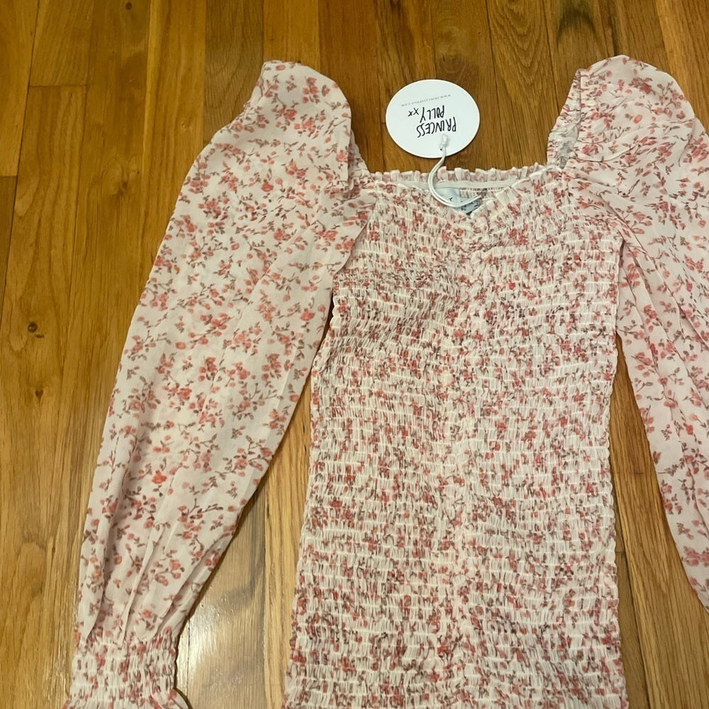 NWT Princess Polly Pink Floral Dress Size 4