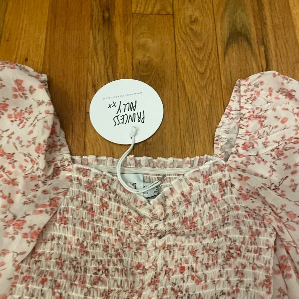 NWT Princess Polly Pink Floral Dress Size 4