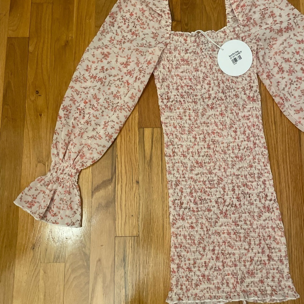 NWT Princess Polly Pink Floral Dress Size 4