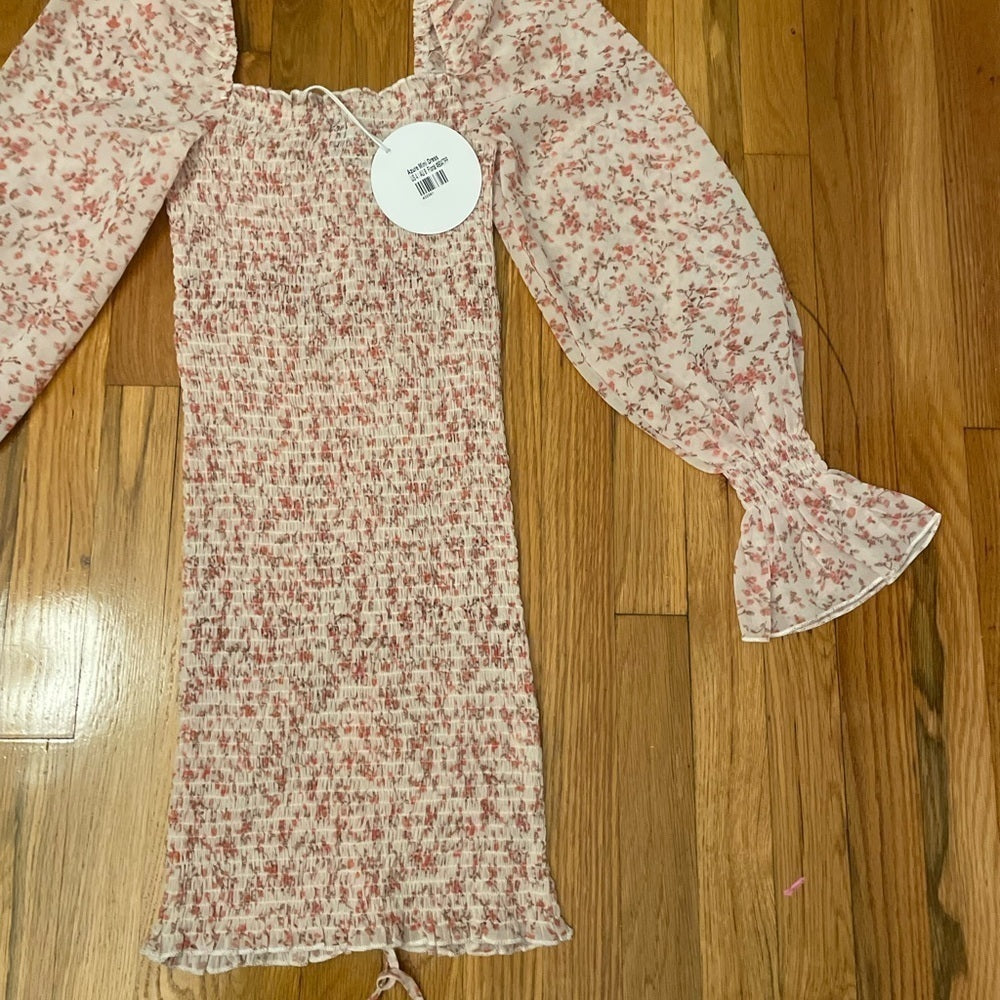 NWT Princess Polly Pink Floral Dress Size 4