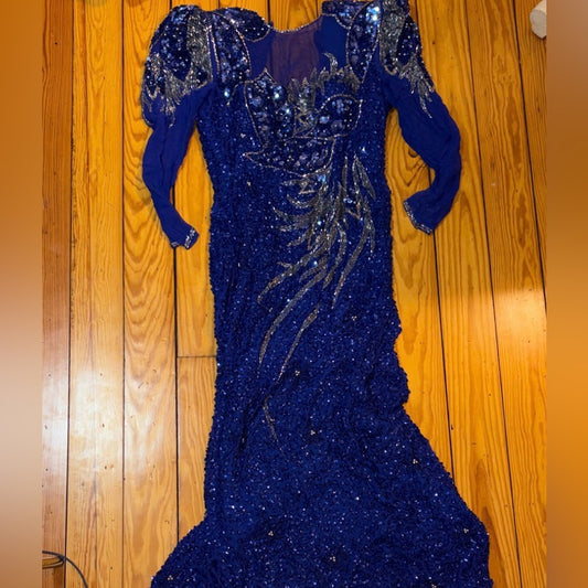 Black Tie Women’s Blue Dress Size 12