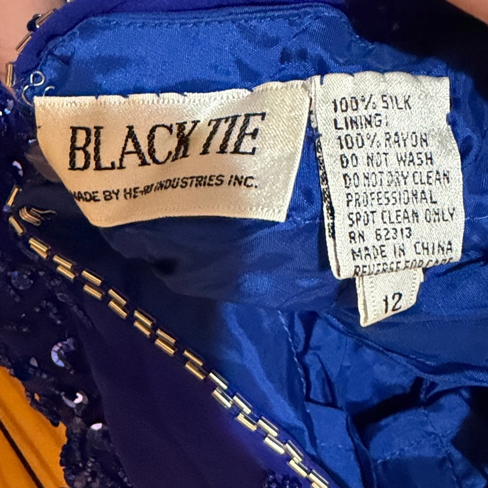 Black Tie Women’s Blue Dress Size 12