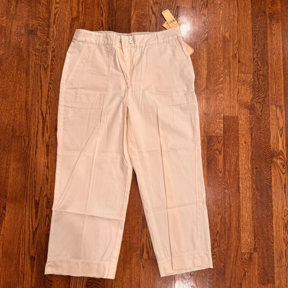 NWT Tommy Bahama Tan Cargo Pants Size 8