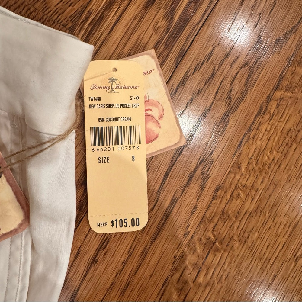 NWT Tommy Bahama Tan Cargo Pants Size 8