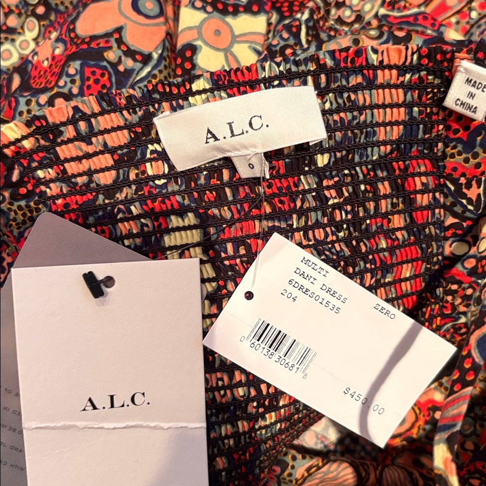 NWT A.L.C Woman’s Multi Dani Dress Size 0