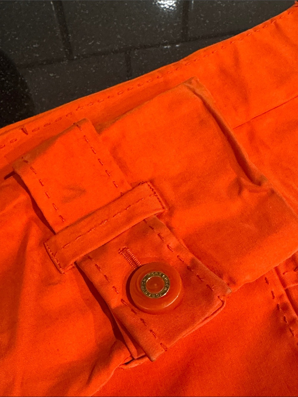 Tory Burch Women’s Vibrant Orange Trench Coat Size 6
