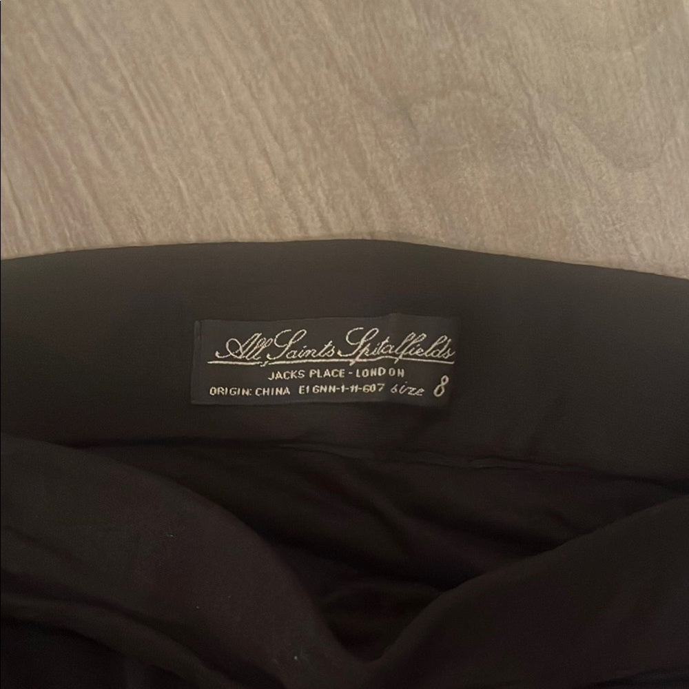 All Saints Women’s Black Strapless Dress Size: 8
