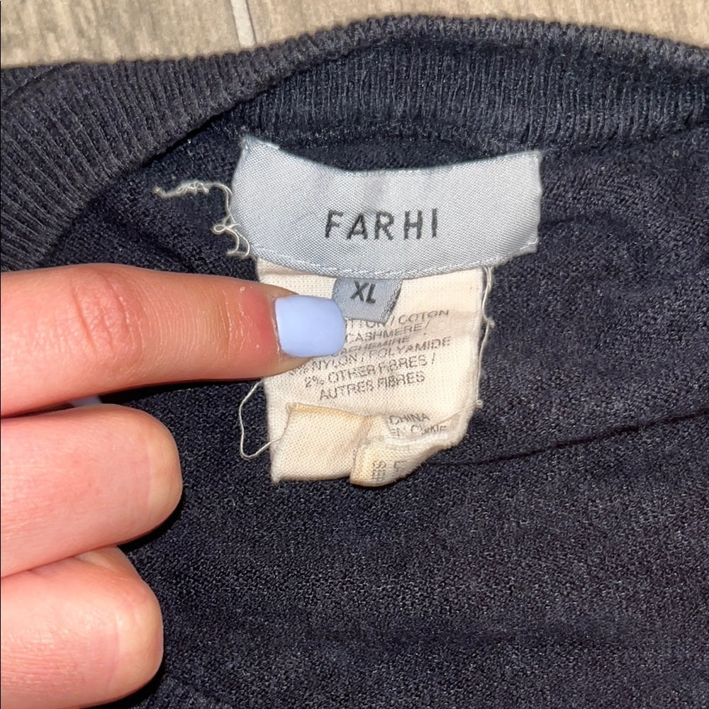 FARHI Men’s Black Long Sleeve Sweater Size: XL