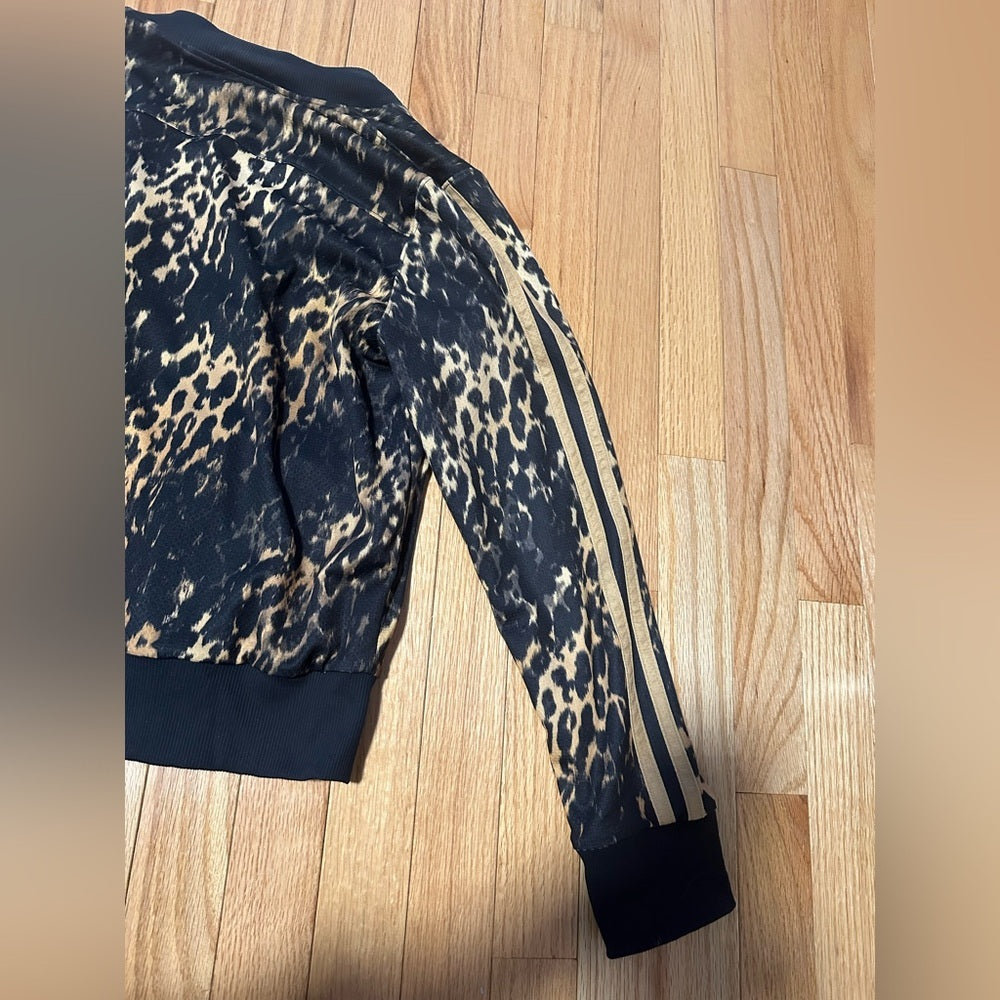 Leopard and Camouflage Print Reversible Women's Jacket