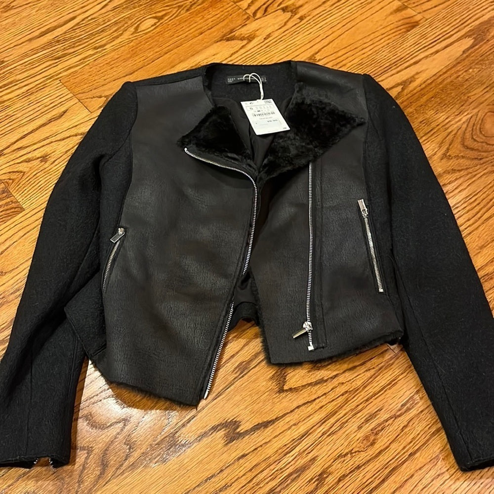 NWT Zara Trafaluc Outerwear Woman’s Black Jacket Size S