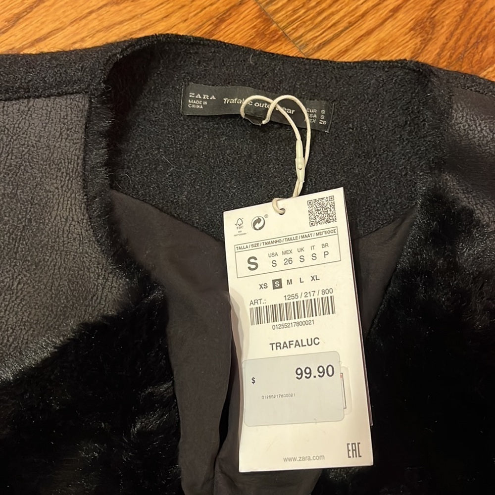 NWT Zara Trafaluc Outerwear Woman’s Black Jacket Size S
