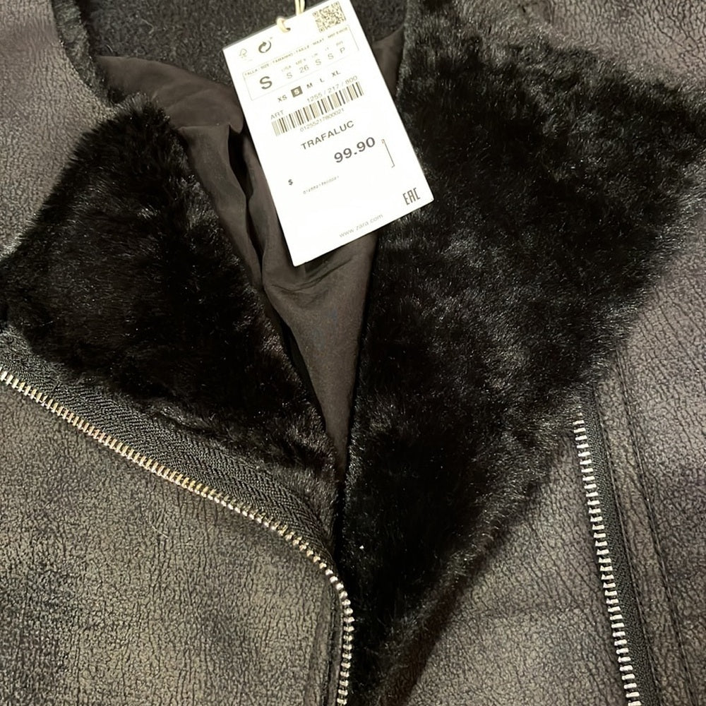 NWT Zara Trafaluc Outerwear Woman’s Black Jacket Size S