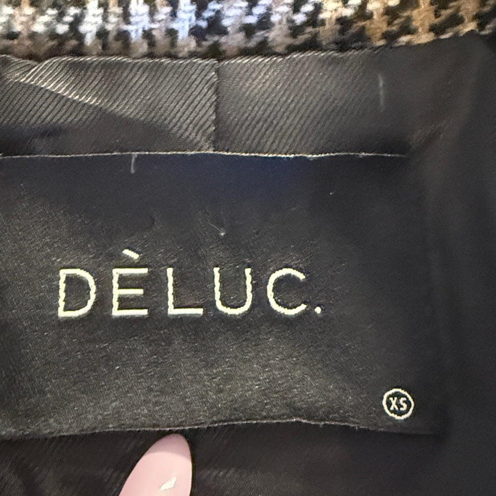 Déluc Women’s Plaid Blazer Jacket Size XS