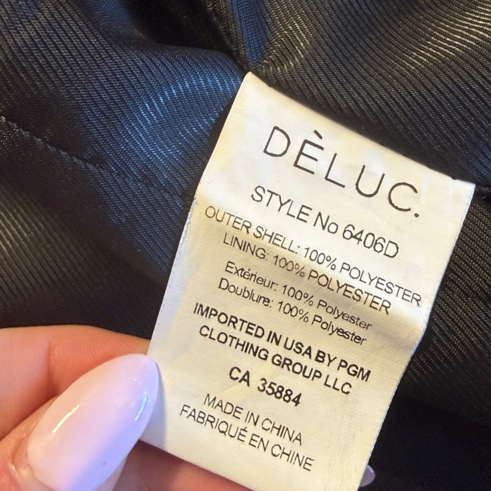 Déluc Women’s Plaid Blazer Jacket Size XS