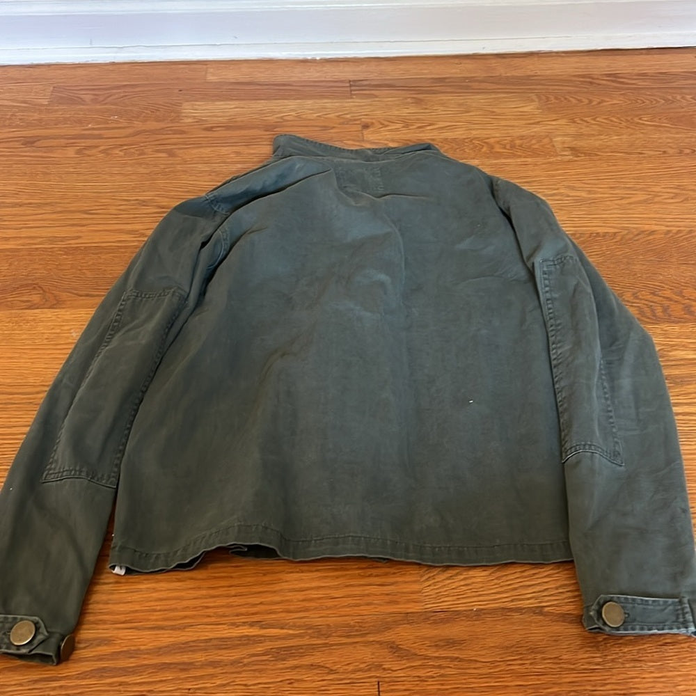 ONE Women’s Green Jean Jacket Size XS