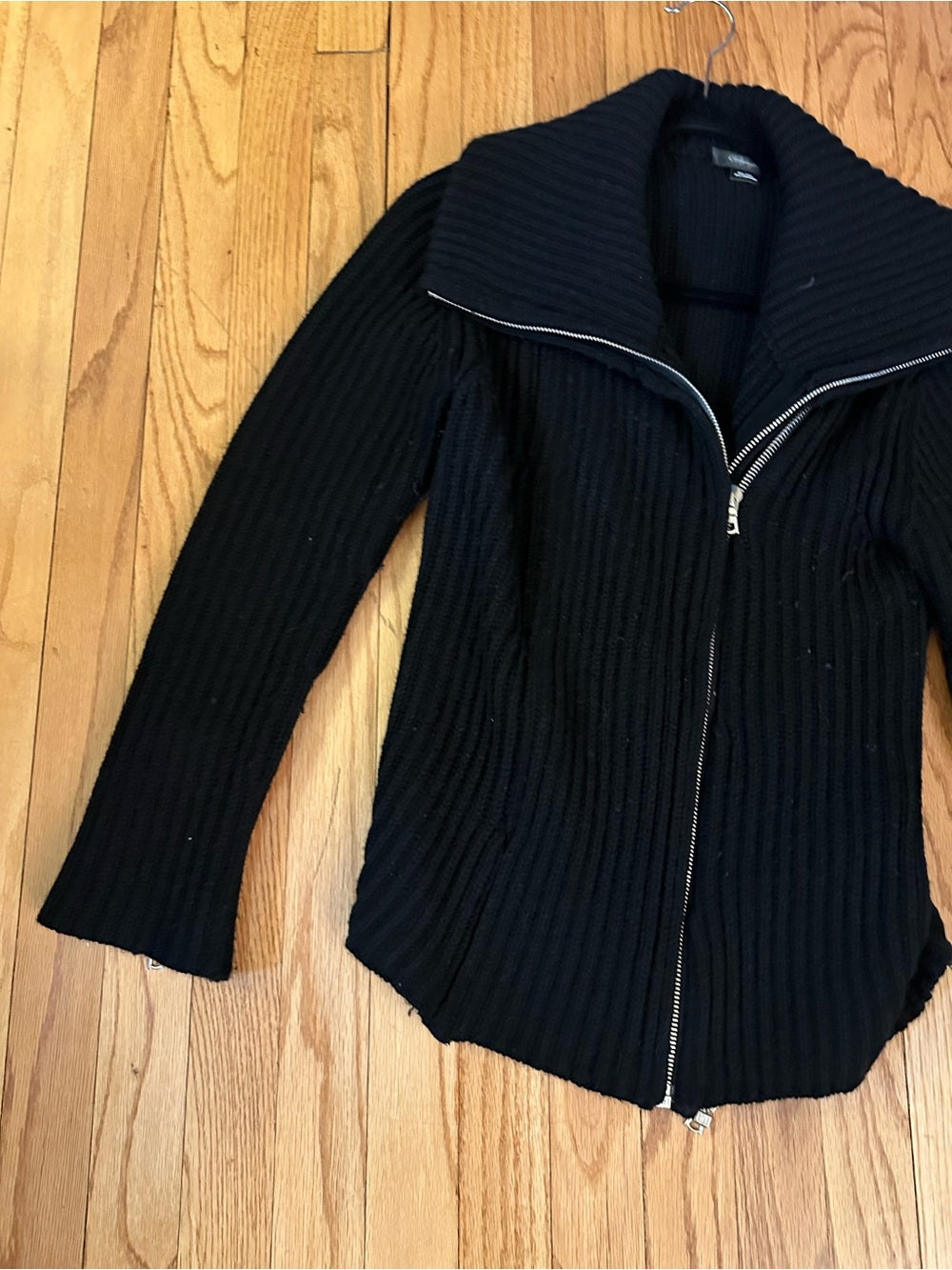 Christopher Fischer Ribbed Zip-Up Cahsmere Sweater Jacket Size Medium