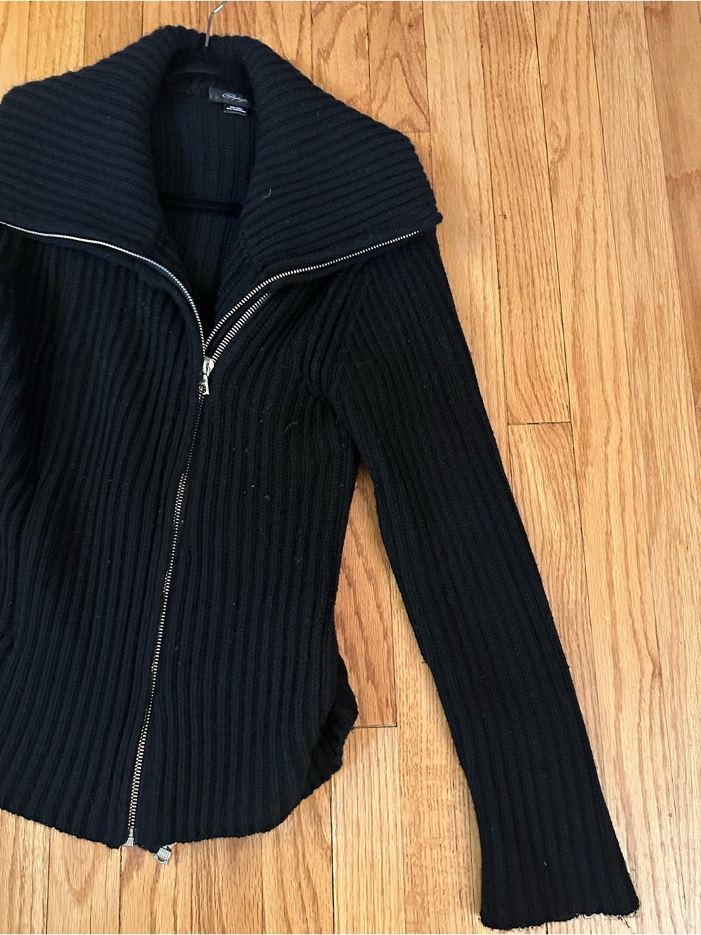 Christopher Fischer Ribbed Zip-Up Cahsmere Sweater Jacket Size Medium