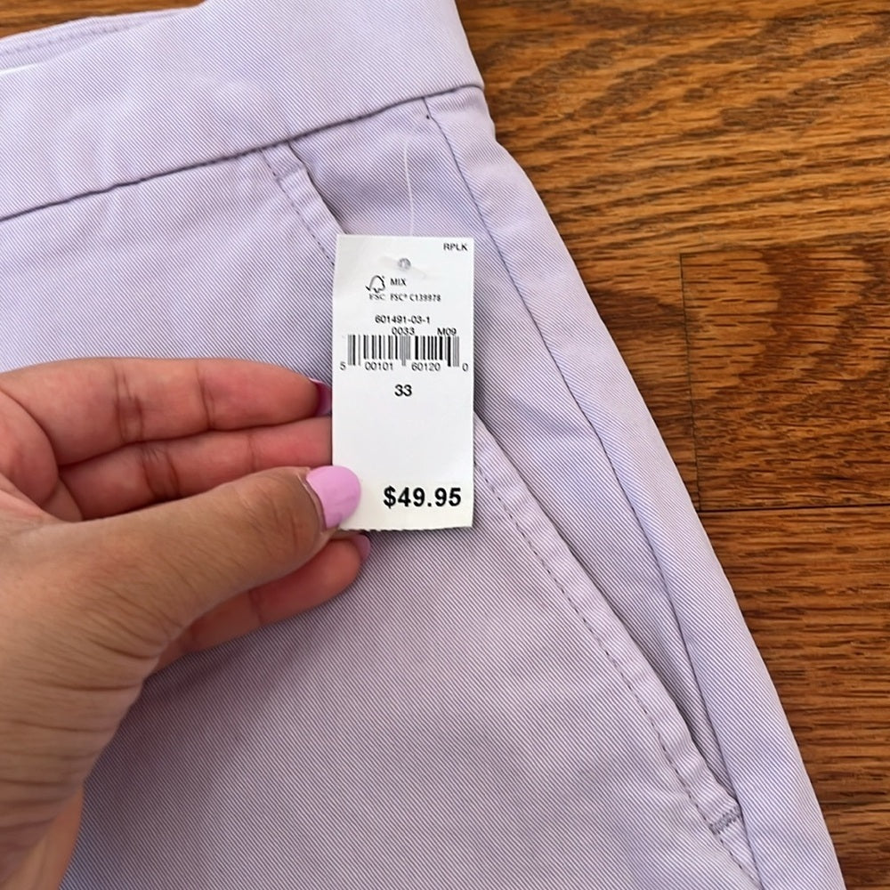 NWT GAP Men’s Pink and Purple Shorts Size 33 8 inches short