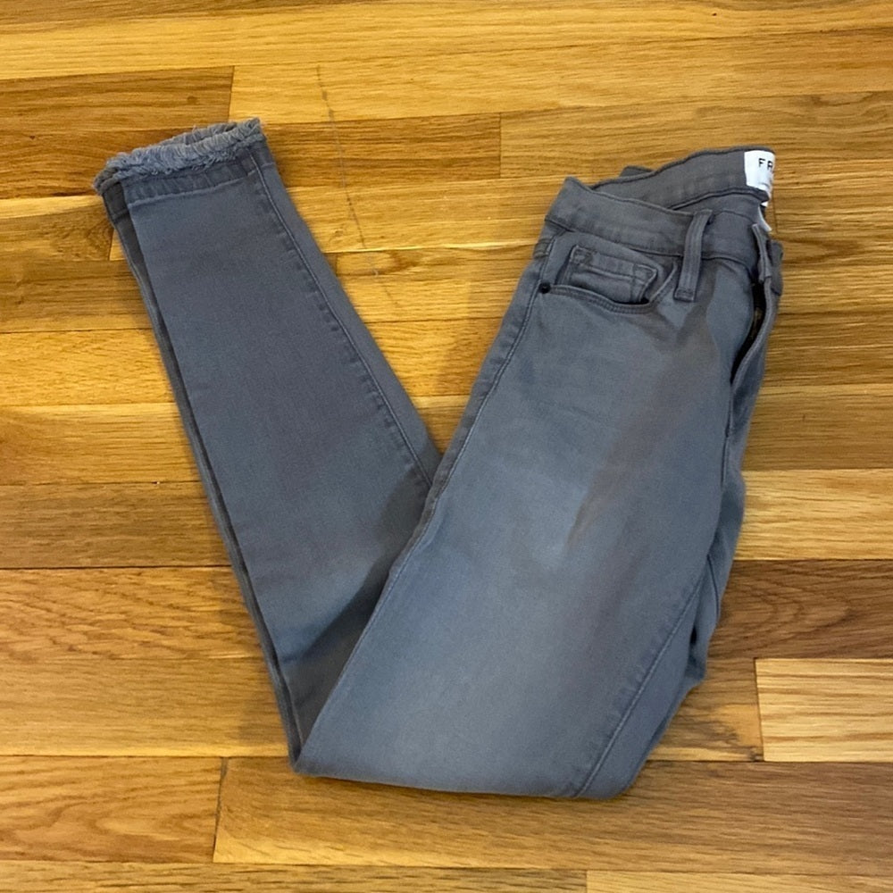 Frame Denim Women’s Gray Le Skinny de Jeanne Jeans Size 25