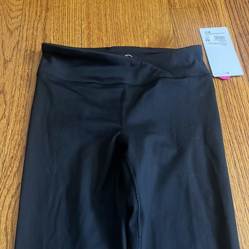 NWT 90 Degree by Reflex Girl’s Black Leggings Size M (10)